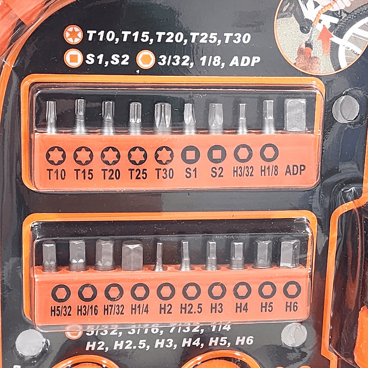 Set Destornillador Dados Extensión Flexible 43 Unidades 4