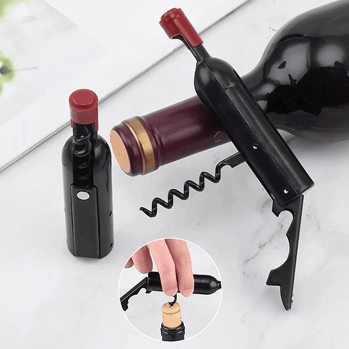 Sacacorchos destapador botellas de Vino con imán 14474 4