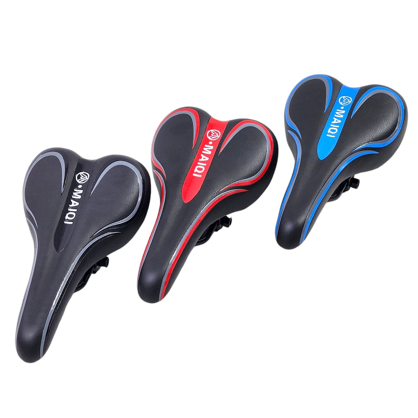 Sillín Silla Asiento Cómodo para Bicicleta Azul 18231 4