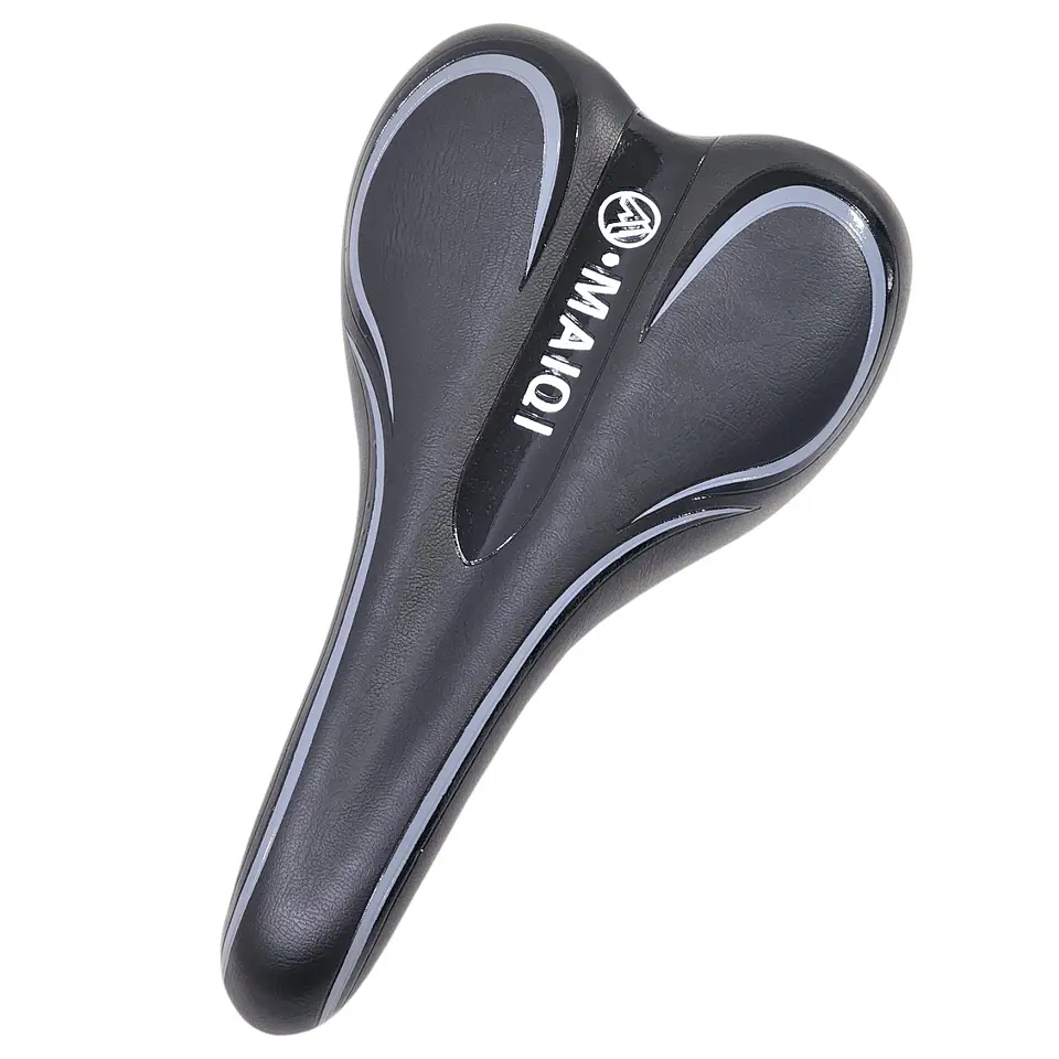 Sillín Silla Asiento Cómodo para Bicicleta Gris 18231 1