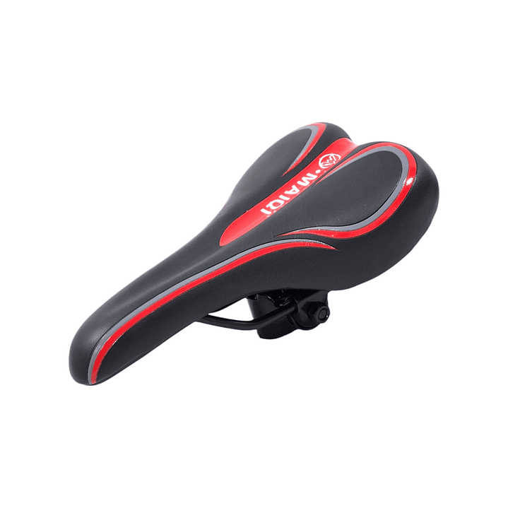 Sillín Silla Asiento Cómodo para Bicicleta Rojo 18231 2