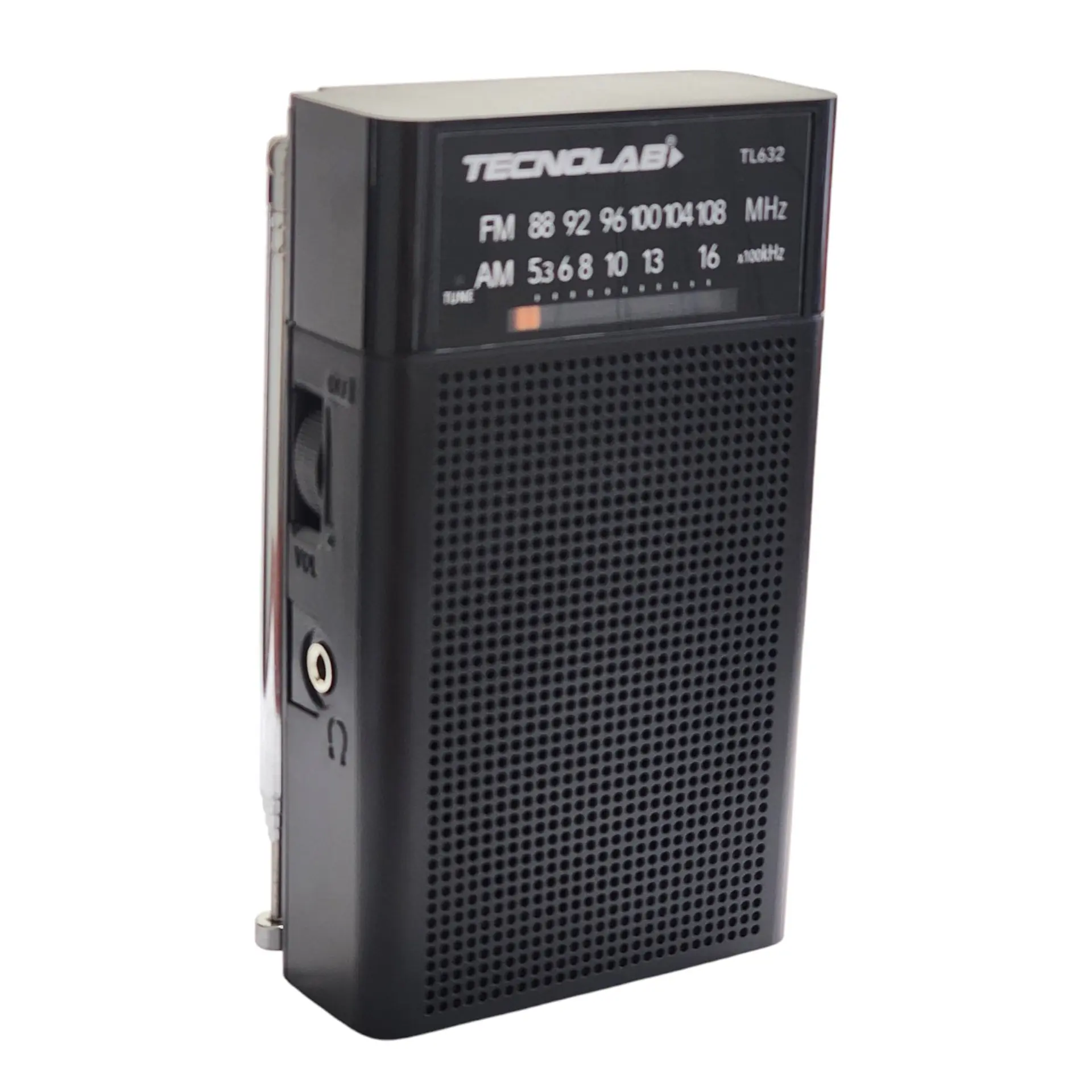 Radio Portátil de Bolsillo Banda AM/FM Tecnolab TL632  1