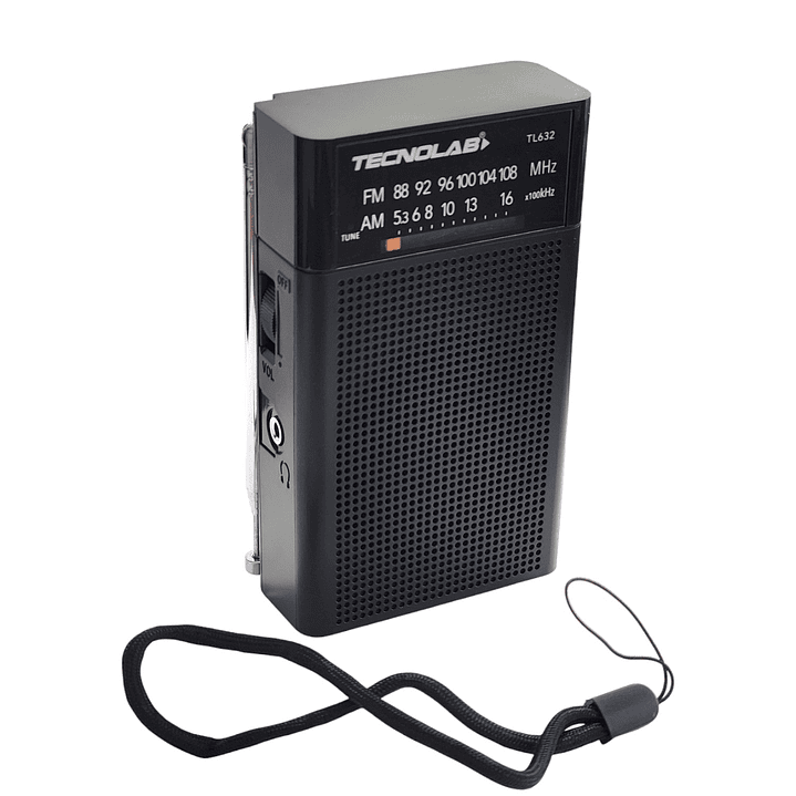 Radio Portátil de Bolsillo Banda AM/FM Tecnolab TL632  7