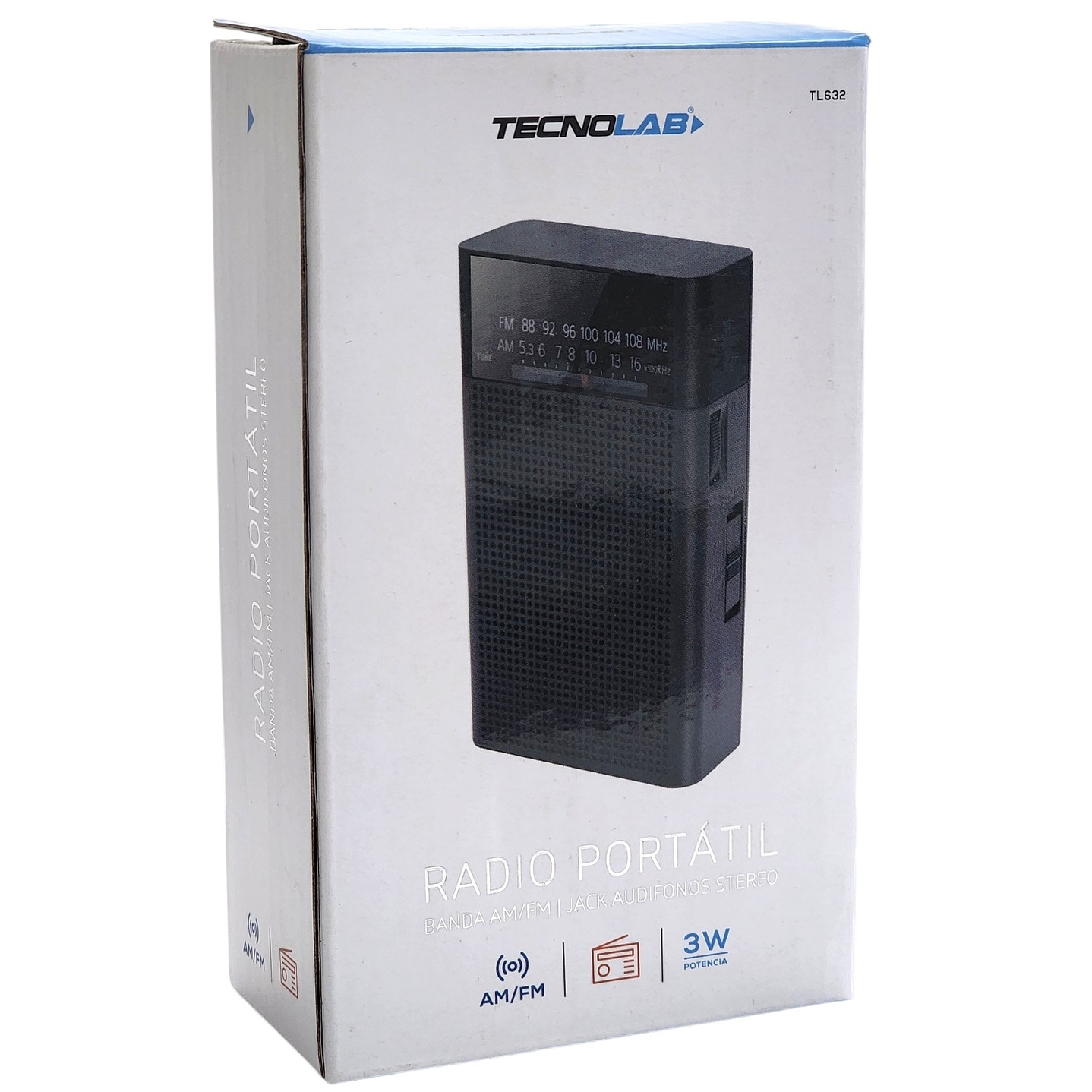 Radio Portátil de Bolsillo Banda AM/FM Tecnolab TL632  8