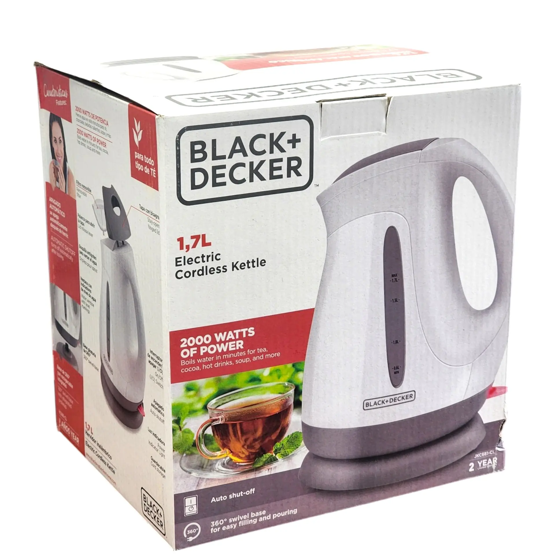 Hervidor Eléctrico Black & Decker 1.7lts HJKC681 8