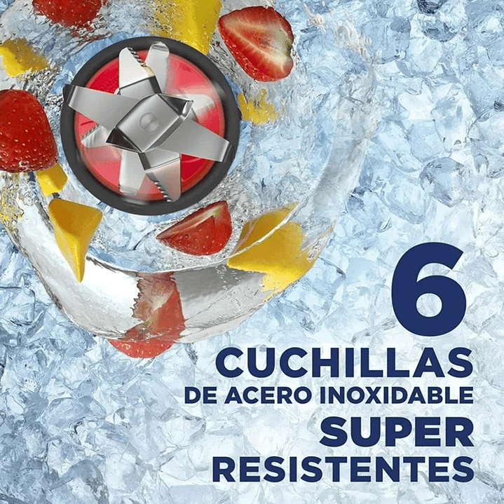 Licuadora Black+Decker 700 Watt 6 Aspas BL1840MS-CL 7