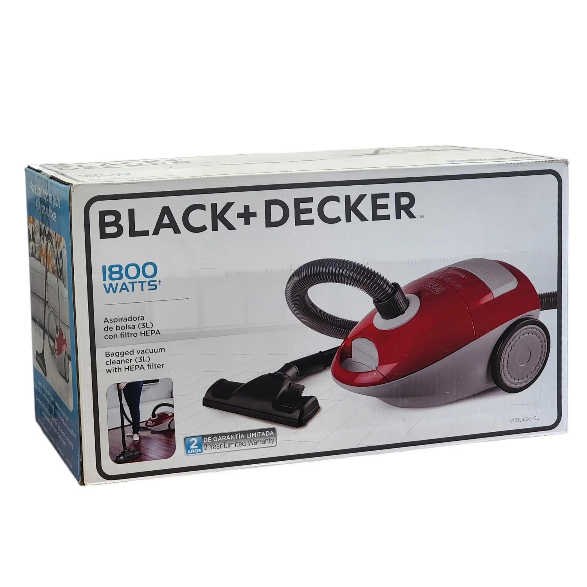 Aspiradora 3L Filtro Hepa 1800watts VCBD603-CL Black+Decker 8