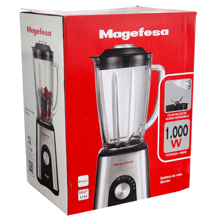 Licuadora Pivot 4 Cuchillas 1000Watts MGF4298 Magefesa 7