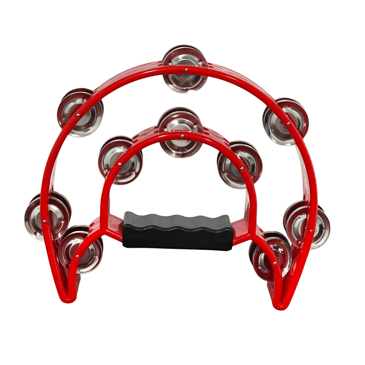 Pandero Musical Media Luna Hendrix Rojo 20x20 cm 1