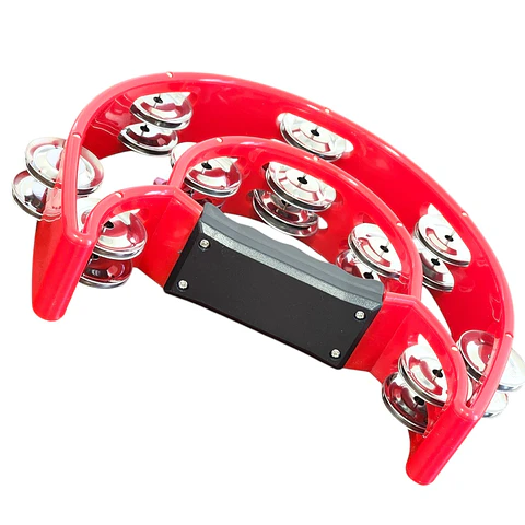 Pandero Musical Media Luna Hendrix Rojo 20x20 cm