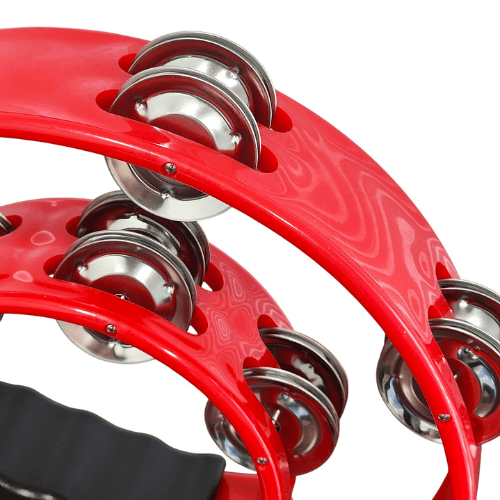 Pandero Musical Media Luna Hendrix Rojo 20x20 cm 3