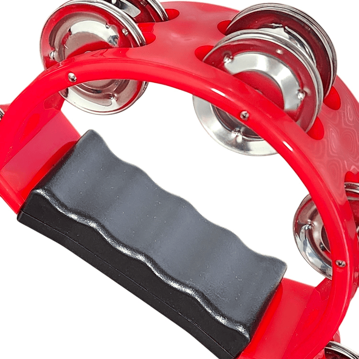 Pandero Musical Media Luna Hendrix Rojo 20x20 cm 4