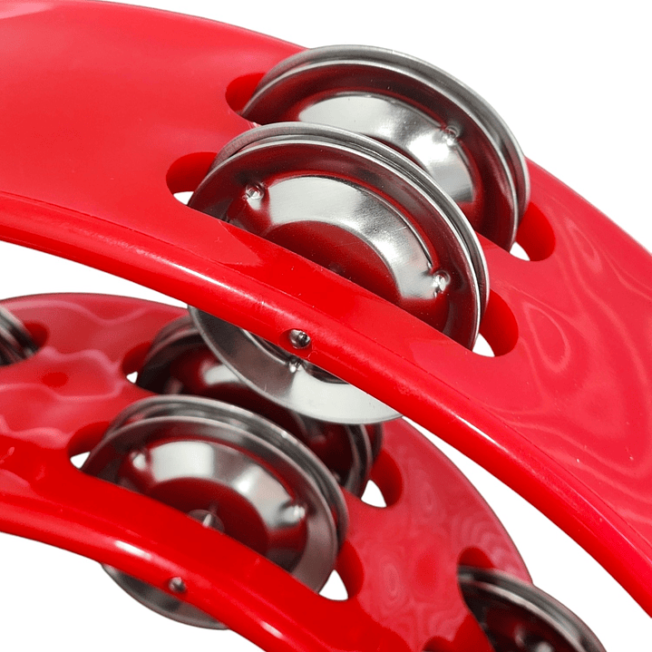 Pandero Musical Media Luna Hendrix Rojo 20x20 cm 5