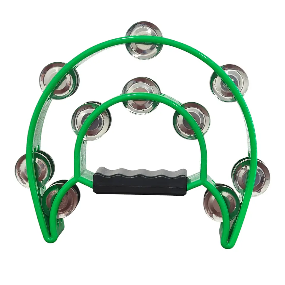 Pandero Musical Media Luna Hendrix Verde 20x20 cm 1