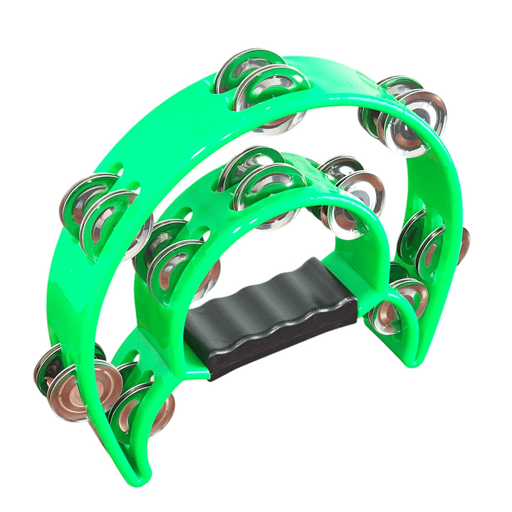 Pandero Musical Media Luna Hendrix Verde 20x20 cm 2