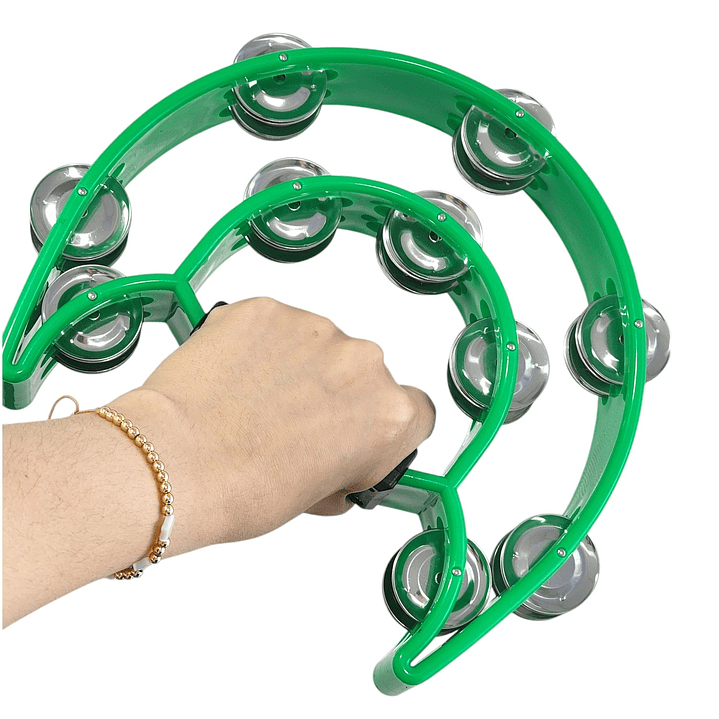 Pandero Musical Media Luna Hendrix Verde 20x20 cm 6