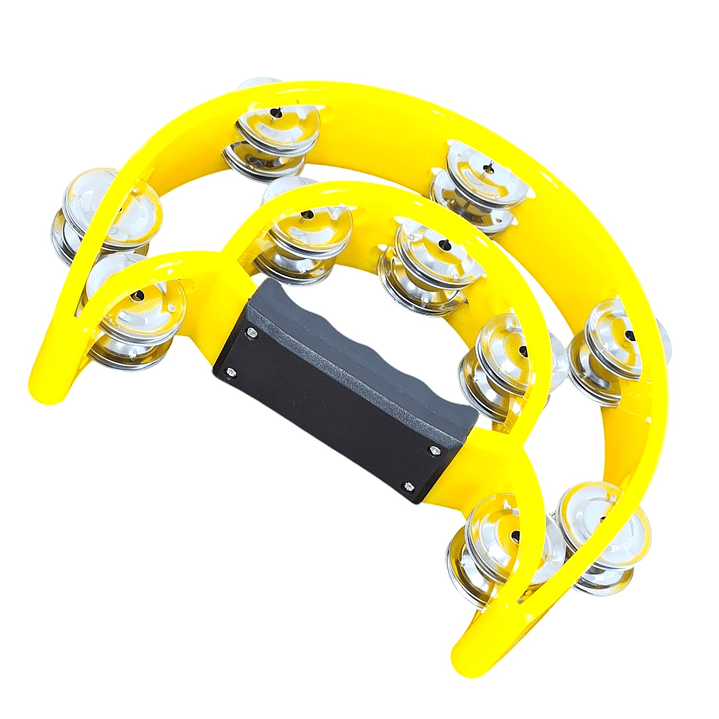 Pandero Musical Media Luna Hendrix Amarillo 20x20 cm 2