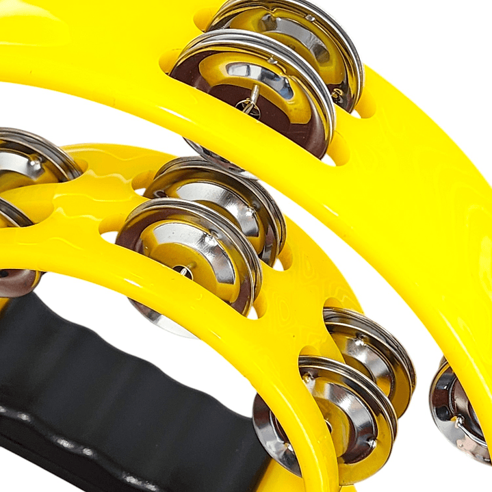 Pandero Musical Media Luna Hendrix Amarillo 20x20 cm 5