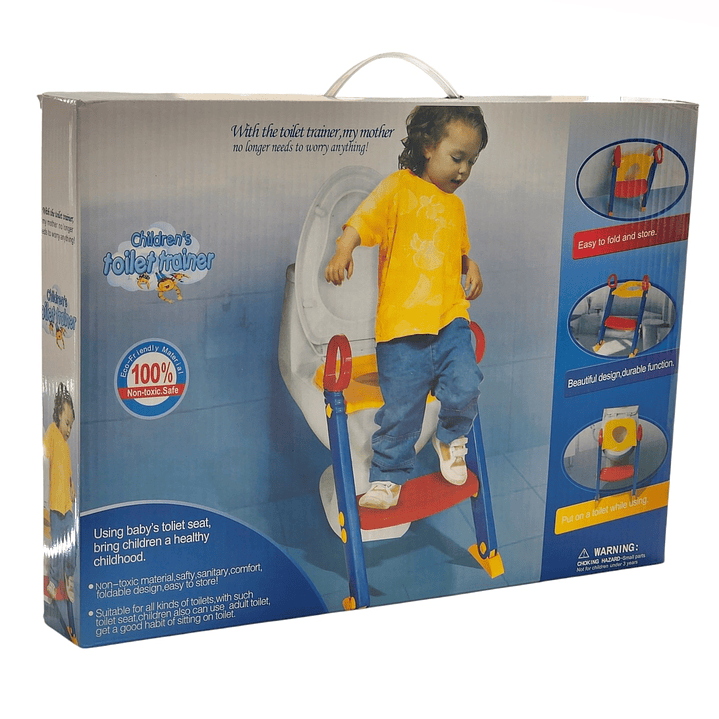 Adaptador Asiento Entrenador de Inodoro Niños con Escalera 5