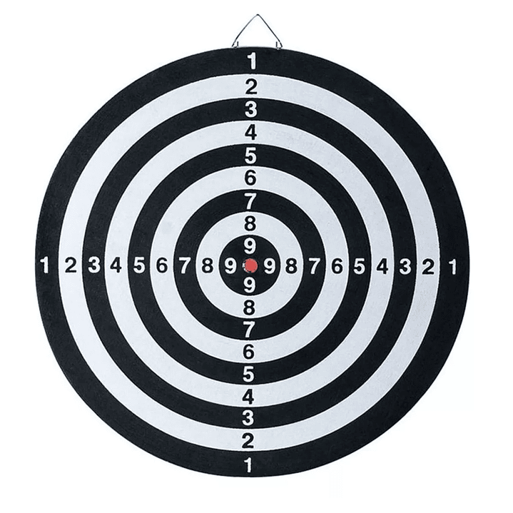 Juego De Dardos Tiro Al Blanco Tablero 37cm Reversible 10035 4