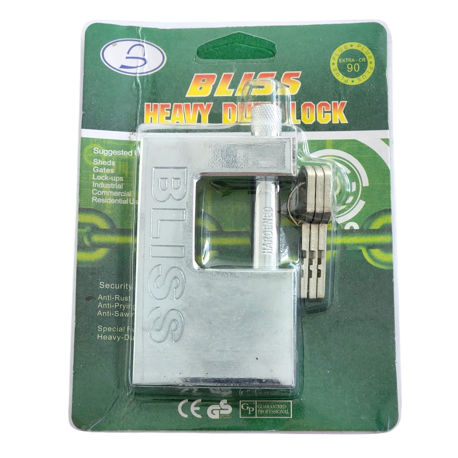 Candado de Seguridad Anti Corte 90mm Bliss 13011