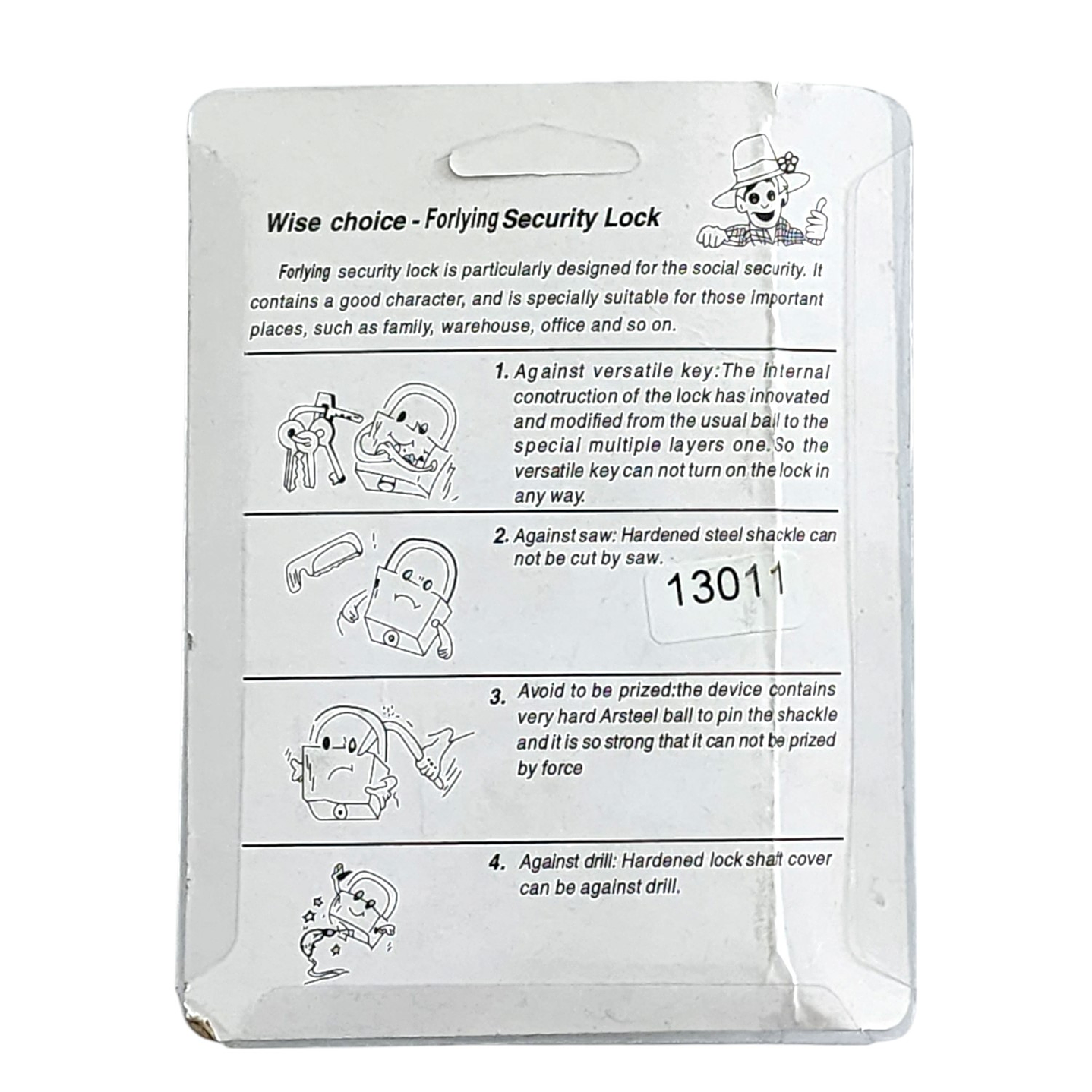 Candado de Seguridad Anti Corte 90mm Bliss 13011 4