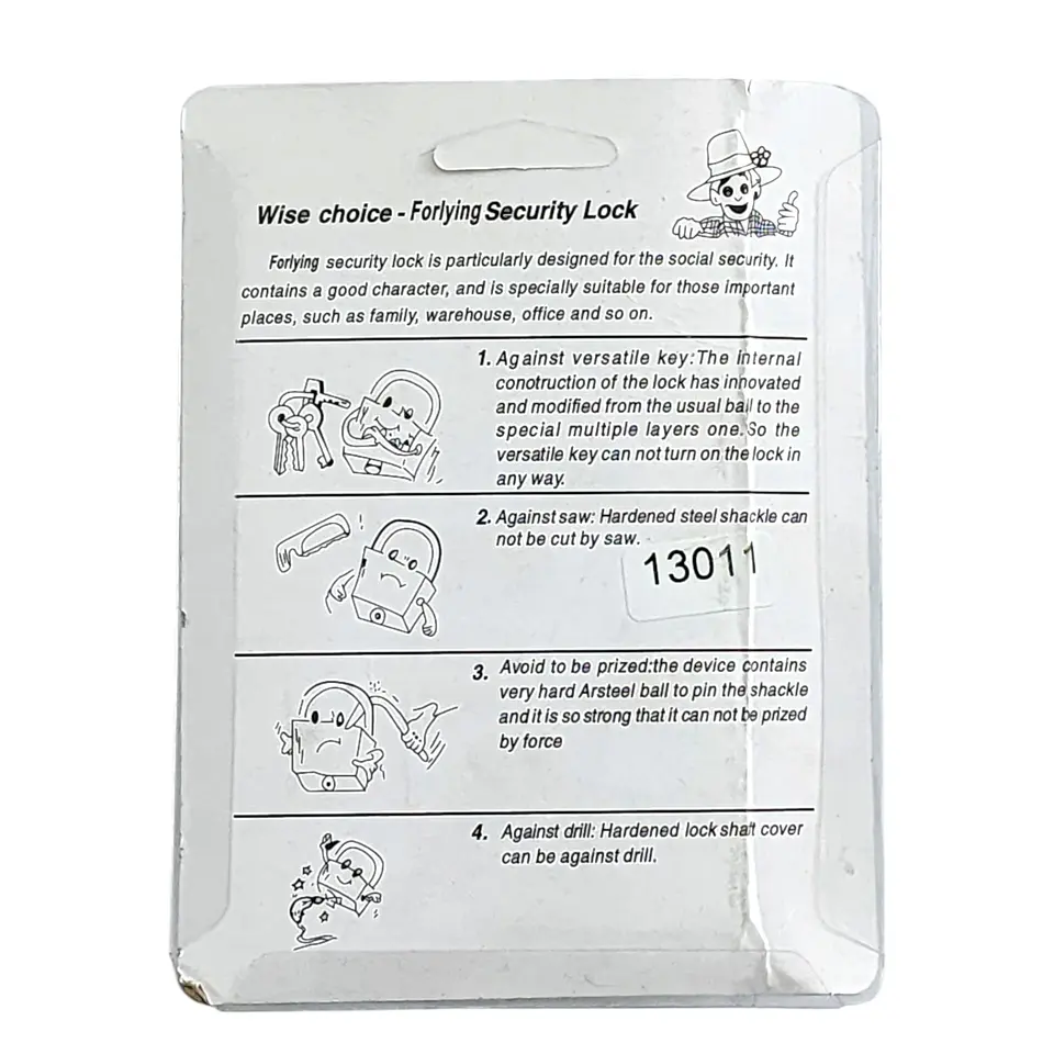 Candado de Seguridad Anti Corte 90mm Bliss 13011 4