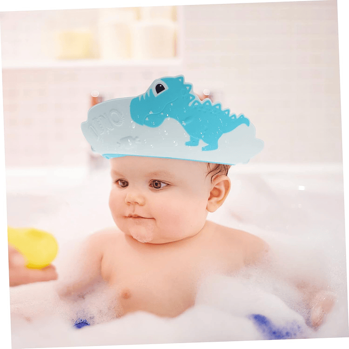 Gorro de ducha ajustable para bebés Verde Azulado 16554 4