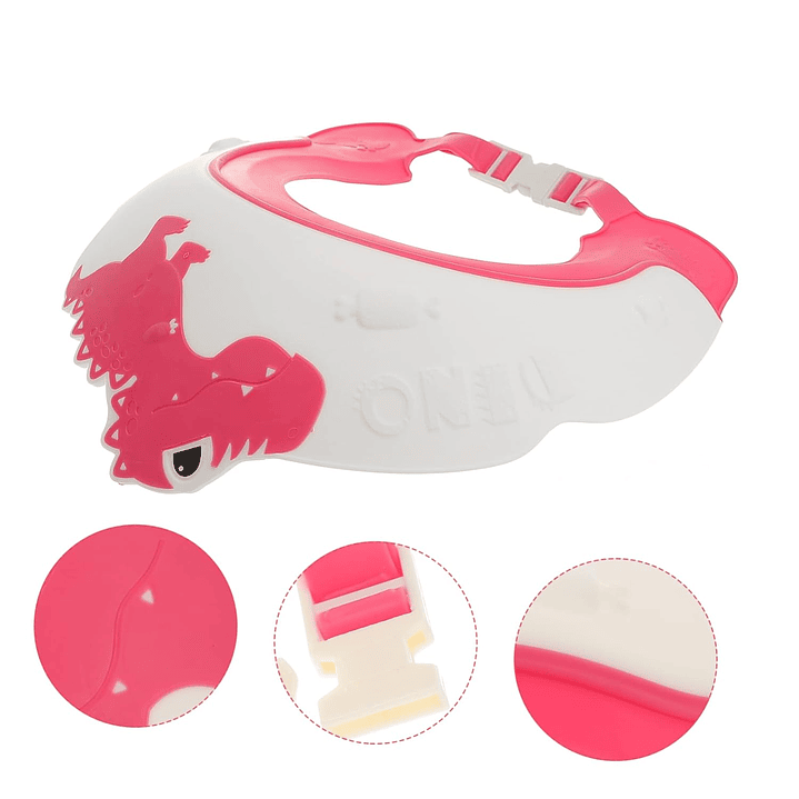 Gorro de ducha ajustable para bebés Rosa 16554 3