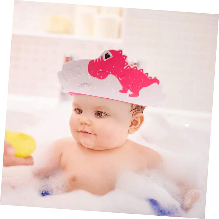 Gorro de ducha ajustable para bebés Rosa 16554 4