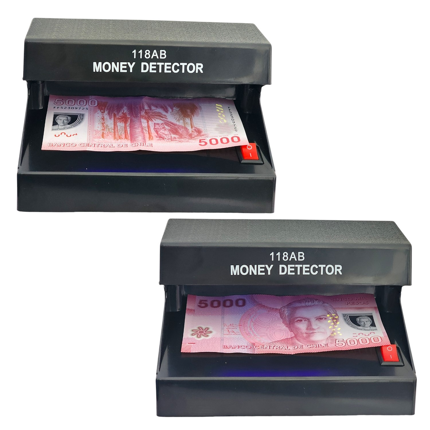 Detector de Billetes Falsos Luz Ultravioleta AD118AB 5