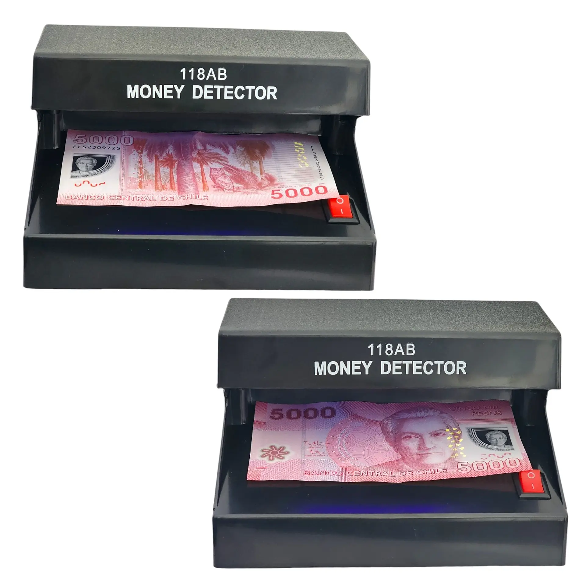 Detector de Billetes Falsos Luz Ultravioleta AD118AB 5