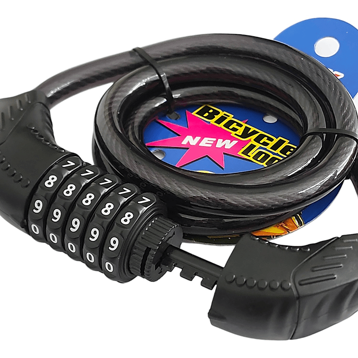 Candado de Seguridad para Bici Combinación de Clave 18167 4