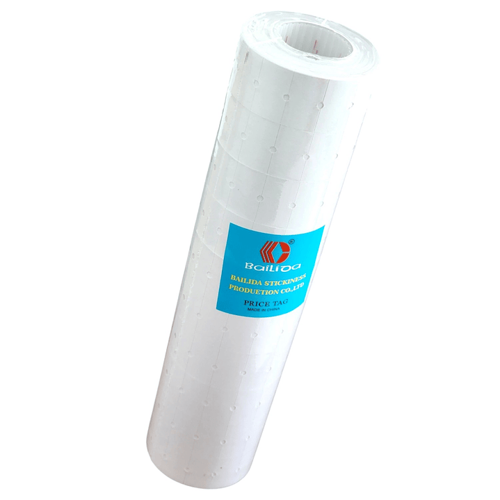 Pack 10 Rollo 4.000 Etiquetas Blanca Bailida MX5500 3