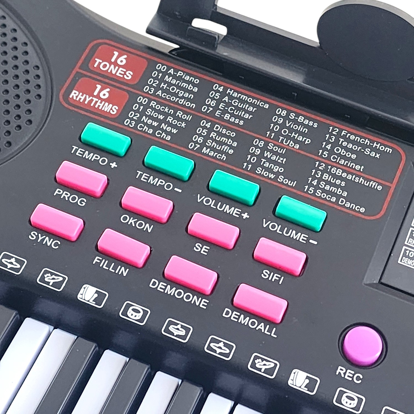 Piano Teclado Digital 61 Teclas + Micrófono 55036 5