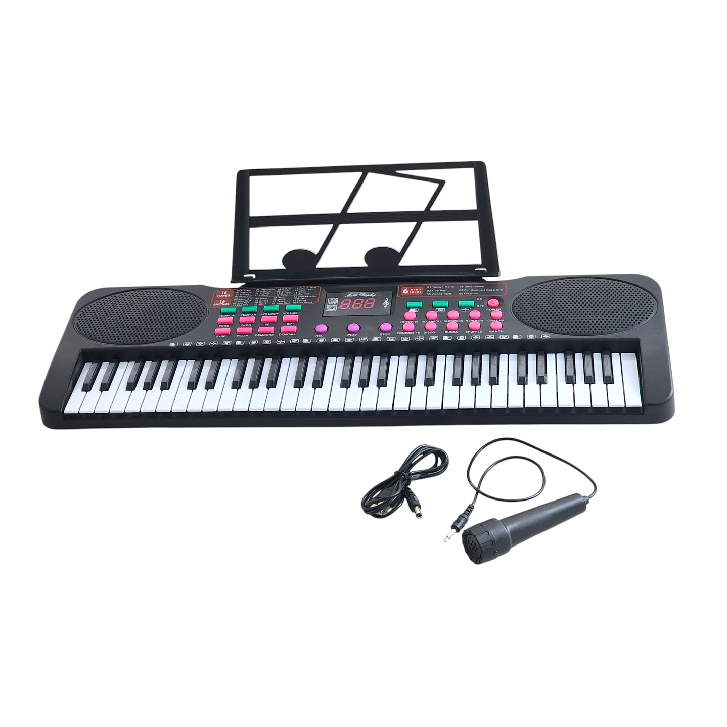 Piano Teclado Digital 61 Teclas + Micrófono 55036 8