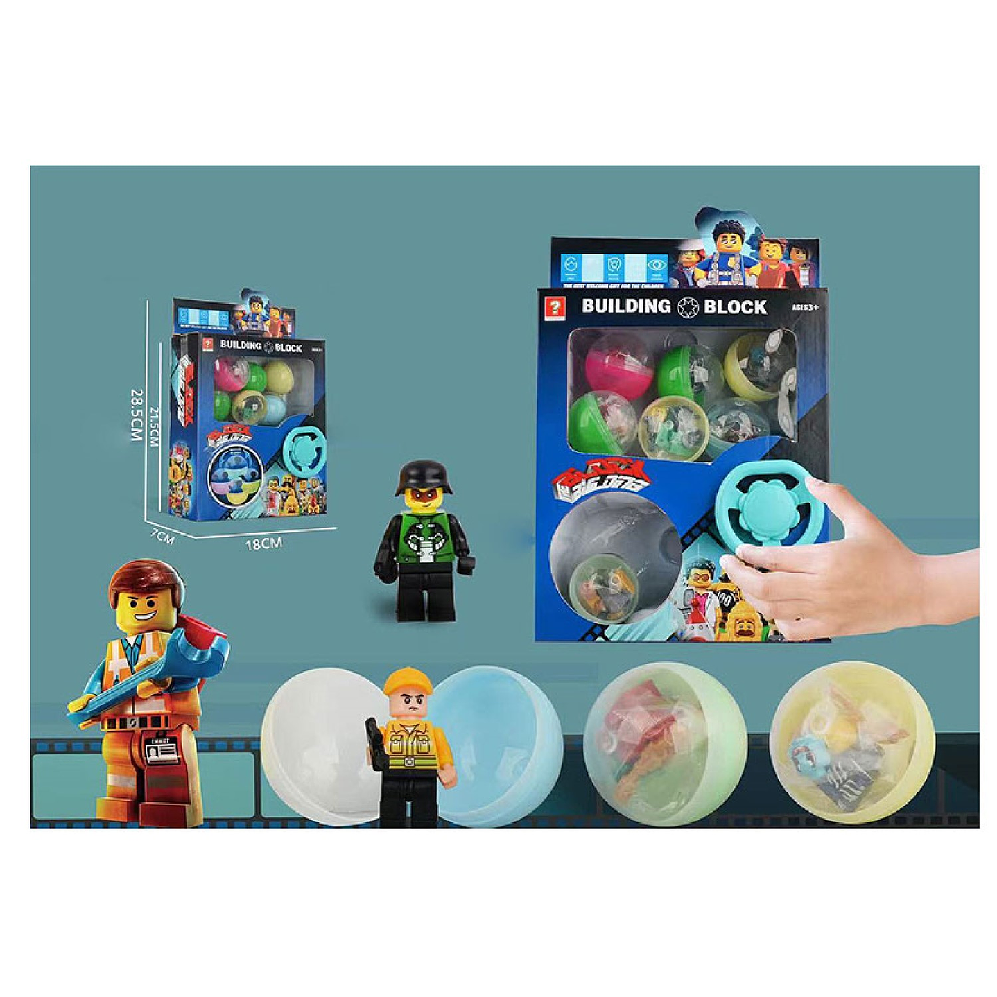 Caja Ventana Huevos Sorpresa Bloques de Construcción 55494 2