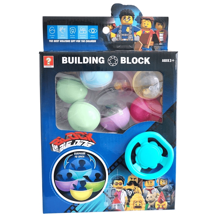 Caja Ventana Huevos Sorpresa Bloques de Construcción 55494 3