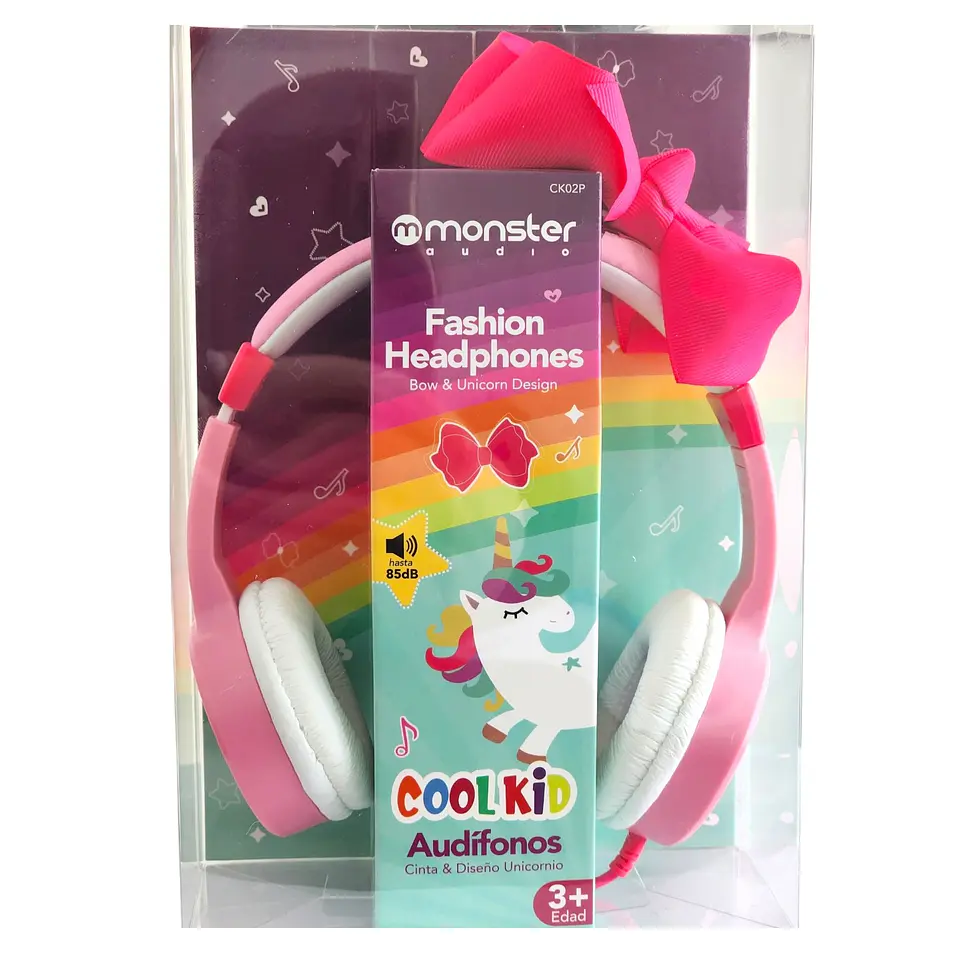 Audífono para Niña Monster con Lazo Diseño Unicornio CK02P 5
