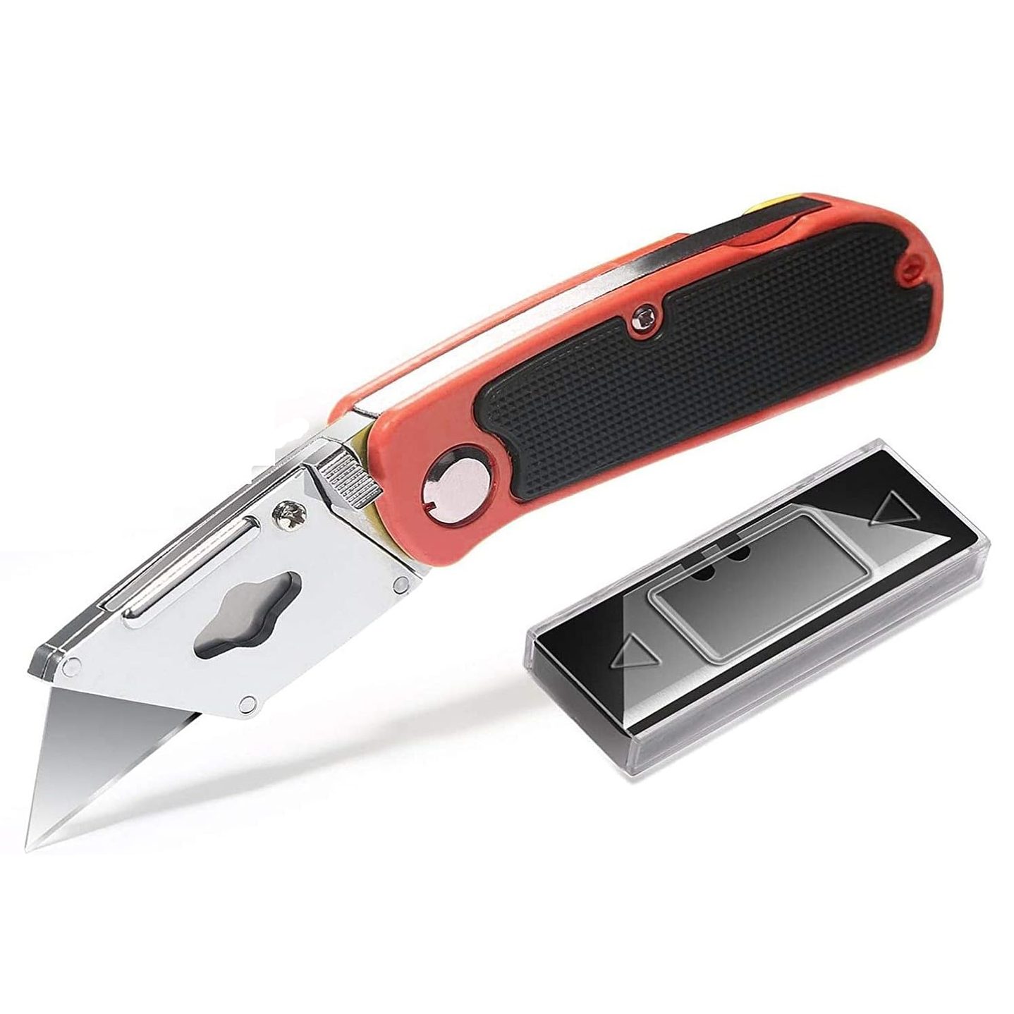 Corta Cartón Cutter Plegable con 6 Hojas de Repuesto 00092 5