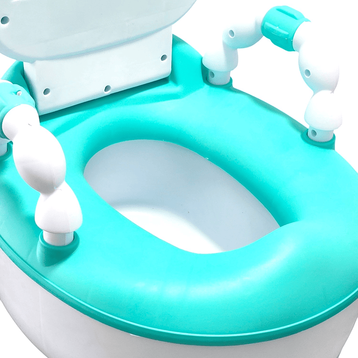 Pelela Bacinica Baño Infantil Para Niños Vaquita Verde 7