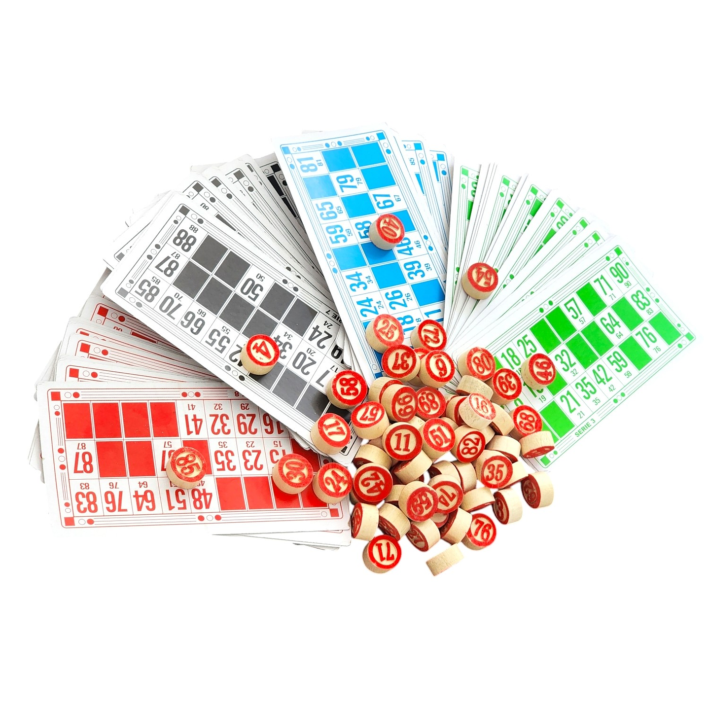 Juego de Bingo Lotería Cartón y Madera 12053 2