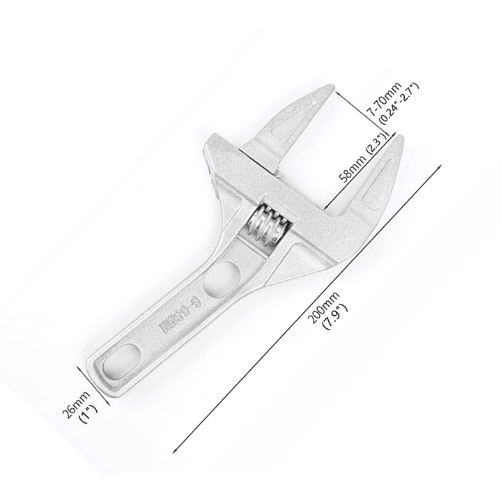 Llave Inglesa Gran Apertura 6 a 68 Mm Gasfiter Baño 13574 7