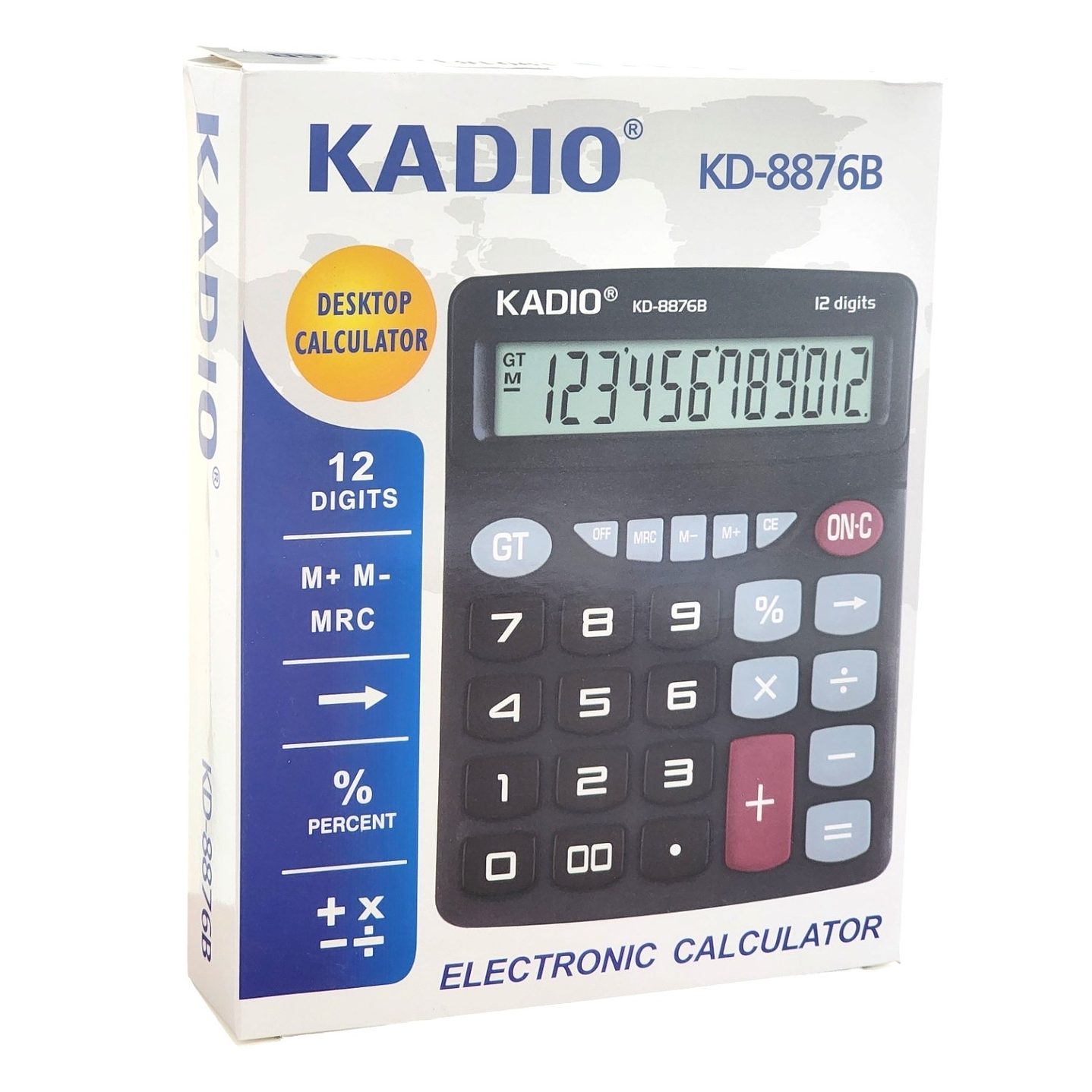 Calculadora Kadio KK-8876B de 12 Dígitos 19018 6