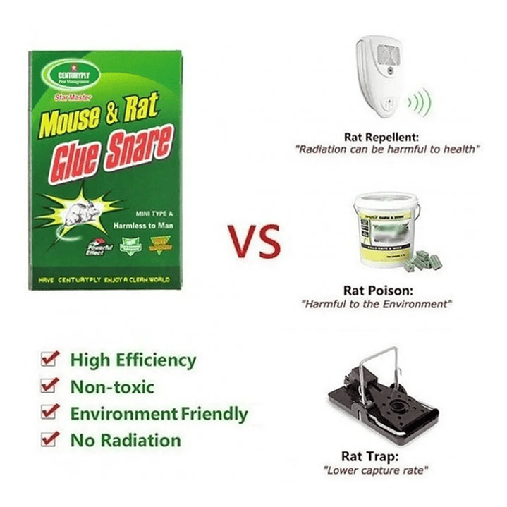 Láminas Trampa Atrapa Rata Ratón de Pegamento 19205 4