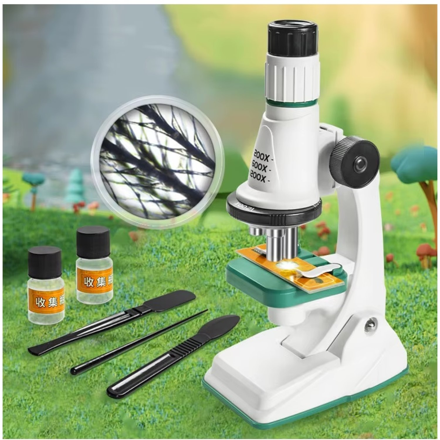 Microscopio Infantil Educativo Aumento 1200X 55277 3