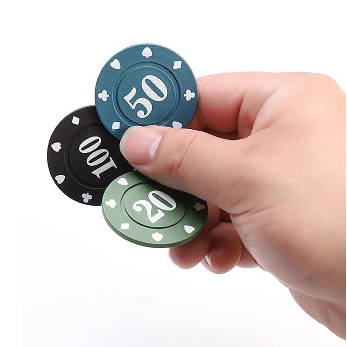 Juego de 100 Fichas de Póquer en 5 Colores 12045 5