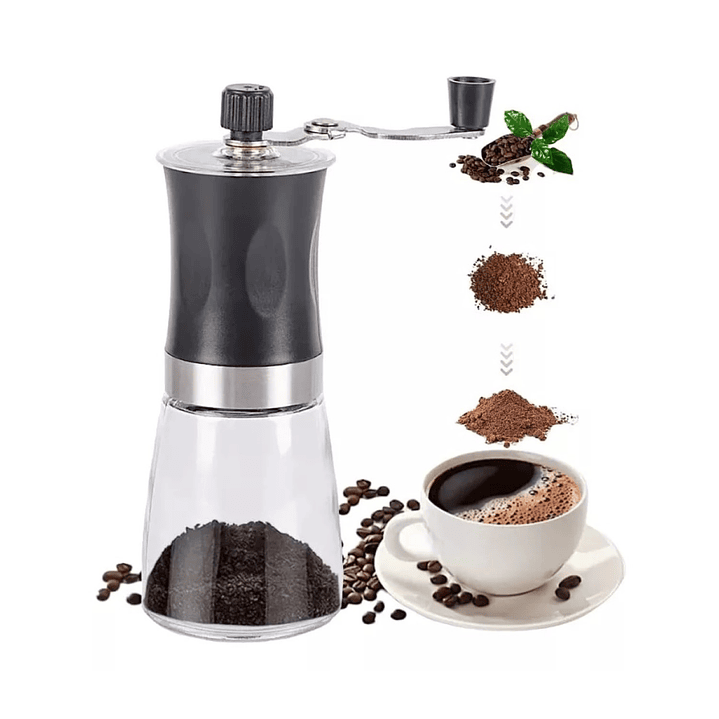 Molinillo de Café Manual Moledor De Granos Vidrio 14295 6