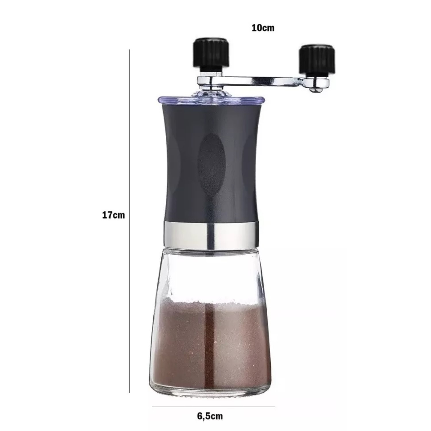 Molinillo de Café Manual Moledor De Granos Vidrio 14295 8