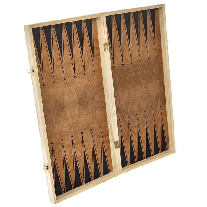 Juego de Madera 3 en 1: Ajedrez, Damas, Backgammon Plegable  8